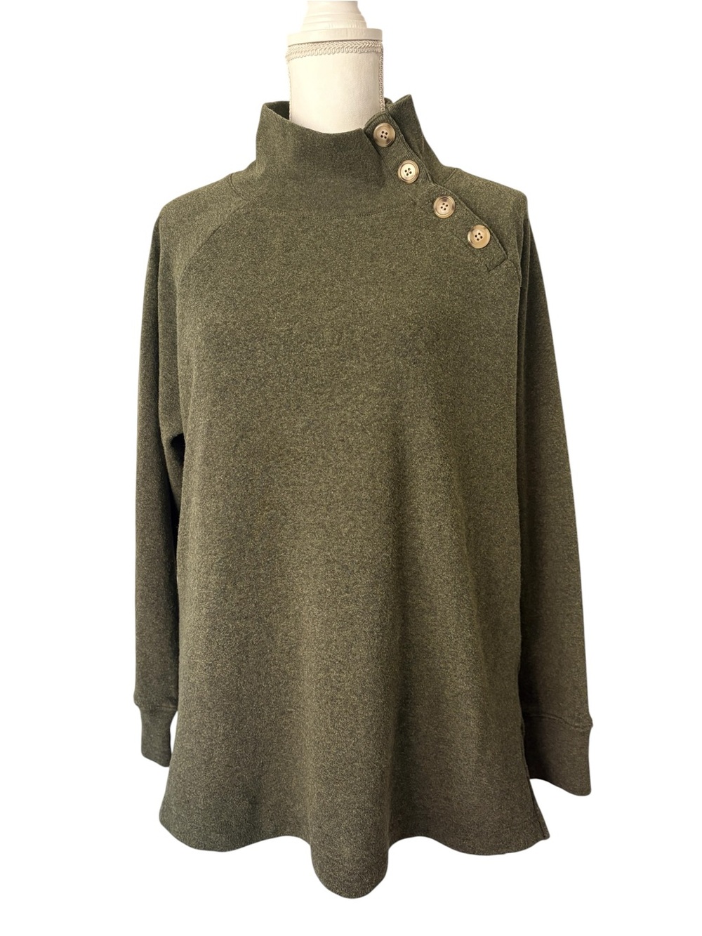 J. Crew Olive Green Knit Sweater